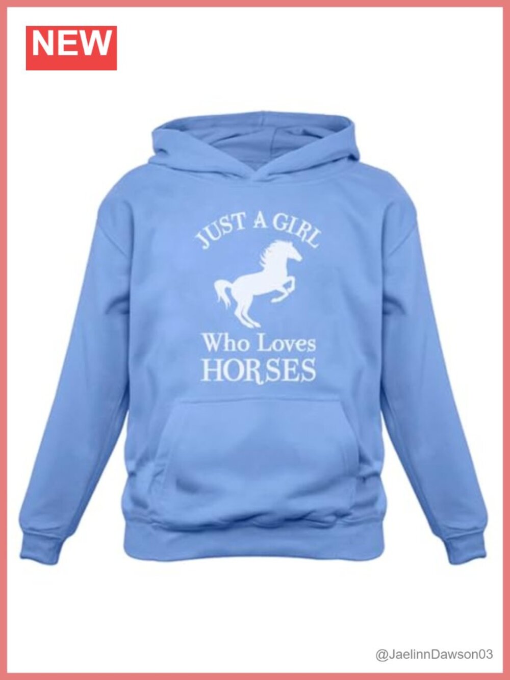Girl Who Loves Horses Hoodie Equestrian Rider Graphic Sweatshirt